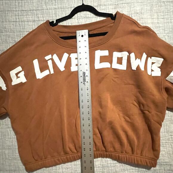 Wrangler Retro Women's XXL Sweatshirt Brown Cowgirl Cropped Cozy Comfort - EUC - Picture 7 of 9